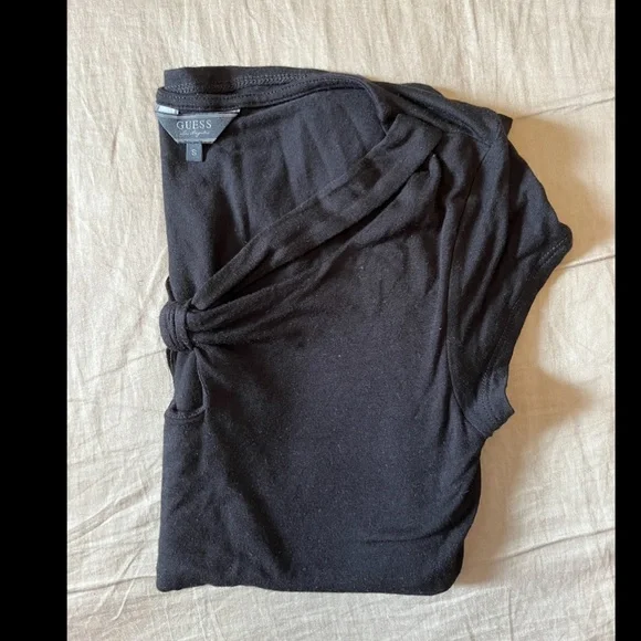 ⏰Guess Black Bow Detail T Shirt - Picture 3 of 6